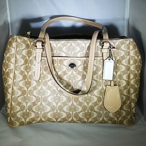 Tan / Beige Coach Handbag